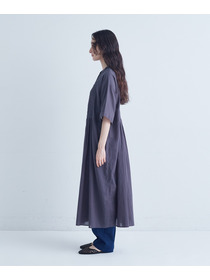 【congés payés】バイアスピンタックワンピース 詳細画像 チャコールグレー 20