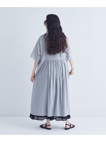 【congés payés】バイアスピンタックワンピース 詳細画像 チャコールグレー 3