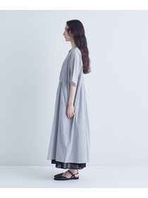 【congés payés】バイアスピンタックワンピース 詳細画像 チャコールグレー 6