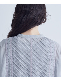 【congés payés】バイアスピンタックワンピース 詳細画像 チャコールグレー 9