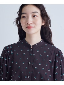 【congés payés】フラワージャカードブラウス 詳細画像 グレー系その他 16