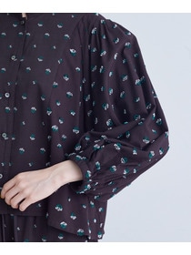 【congés payés】フラワージャカードブラウス 詳細画像 グレー系その他 18