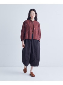 【congés payés】フラワージャカードブラウス 詳細画像 グレー系その他 2