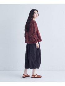 【congés payés】フラワージャカードブラウス 詳細画像 グレー系その他 3