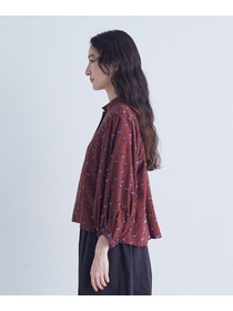 【congés payés】フラワージャカードブラウス 詳細画像 グレー系その他 6