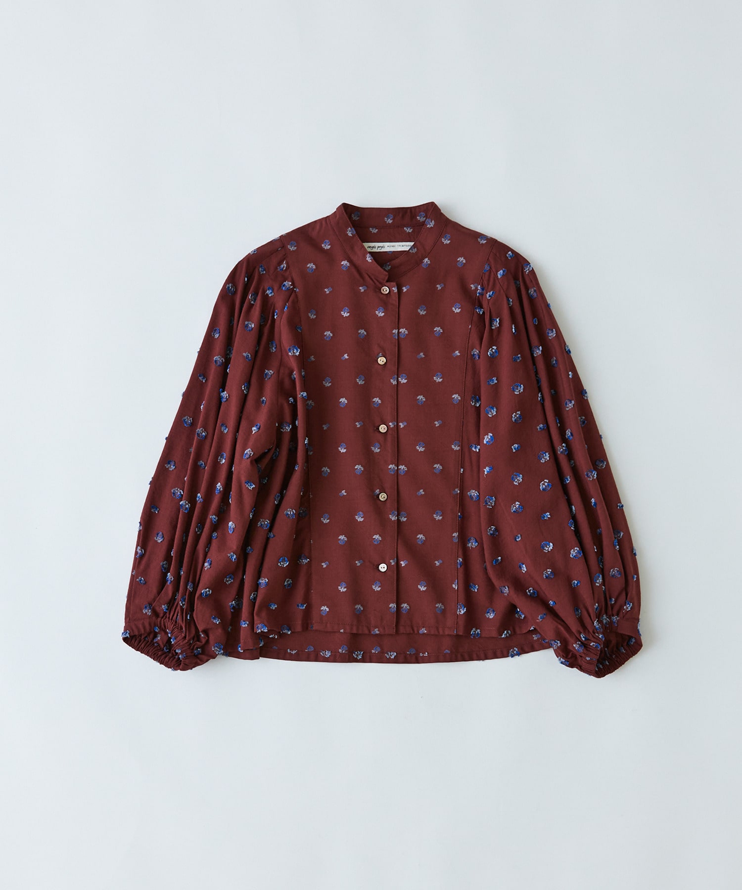 【congés payés】フラワージャカードブラウス 詳細画像 ブラウン系その他 1