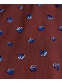 【congés payés】フラワーカットジャカードパンツ 詳細画像 グレー系その他 13