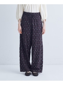 【congés payés】フラワーカットジャカードパンツ 詳細画像 グレー系その他 19