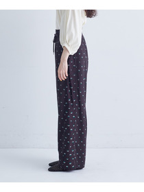 【congés payés】フラワーカットジャカードパンツ 詳細画像 グレー系その他 20