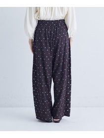 【congés payés】フラワーカットジャカードパンツ 詳細画像 グレー系その他 21