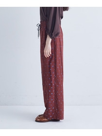 【congés payés】フラワーカットジャカードパンツ 詳細画像 グレー系その他 6