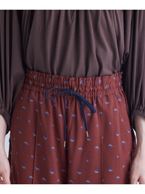 【congés payés】フラワーカットジャカードパンツ 詳細画像 グレー系その他 8