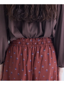 【congés payés】フラワーカットジャカードパンツ 詳細画像 グレー系その他 9