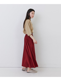 【congés payés】◆コットンワッシャーフレアースカート 詳細画像 レッド 10