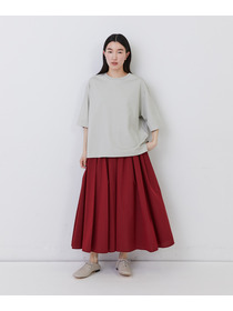 【congés payés】◆コットンワッシャーフレアースカート 詳細画像 レッド 12