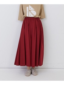 【congés payés】◆コットンワッシャーフレアースカート 詳細画像 レッド 13