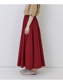 【congés payés】◆コットンワッシャーフレアースカート 詳細画像 レッド 15