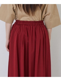 【congés payés】◆コットンワッシャーフレアースカート 詳細画像 レッド 18