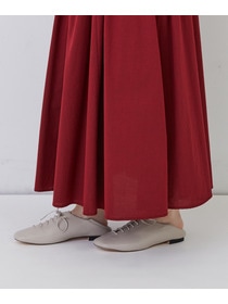 【congés payés】◆コットンワッシャーフレアースカート 詳細画像 レッド 20