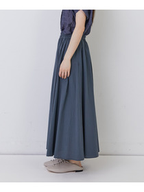 【congés payés】◆コットンワッシャーフレアースカート 詳細画像 レッド 8