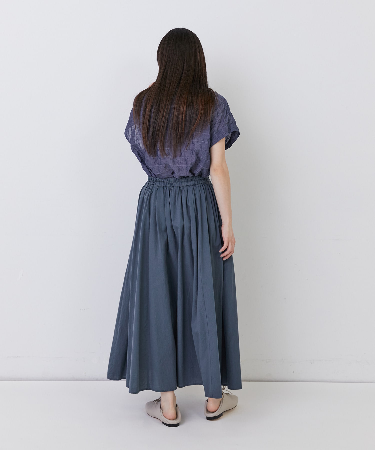 【congés payés】◆コットンワッシャーフレアースカート 詳細画像 レッド 3