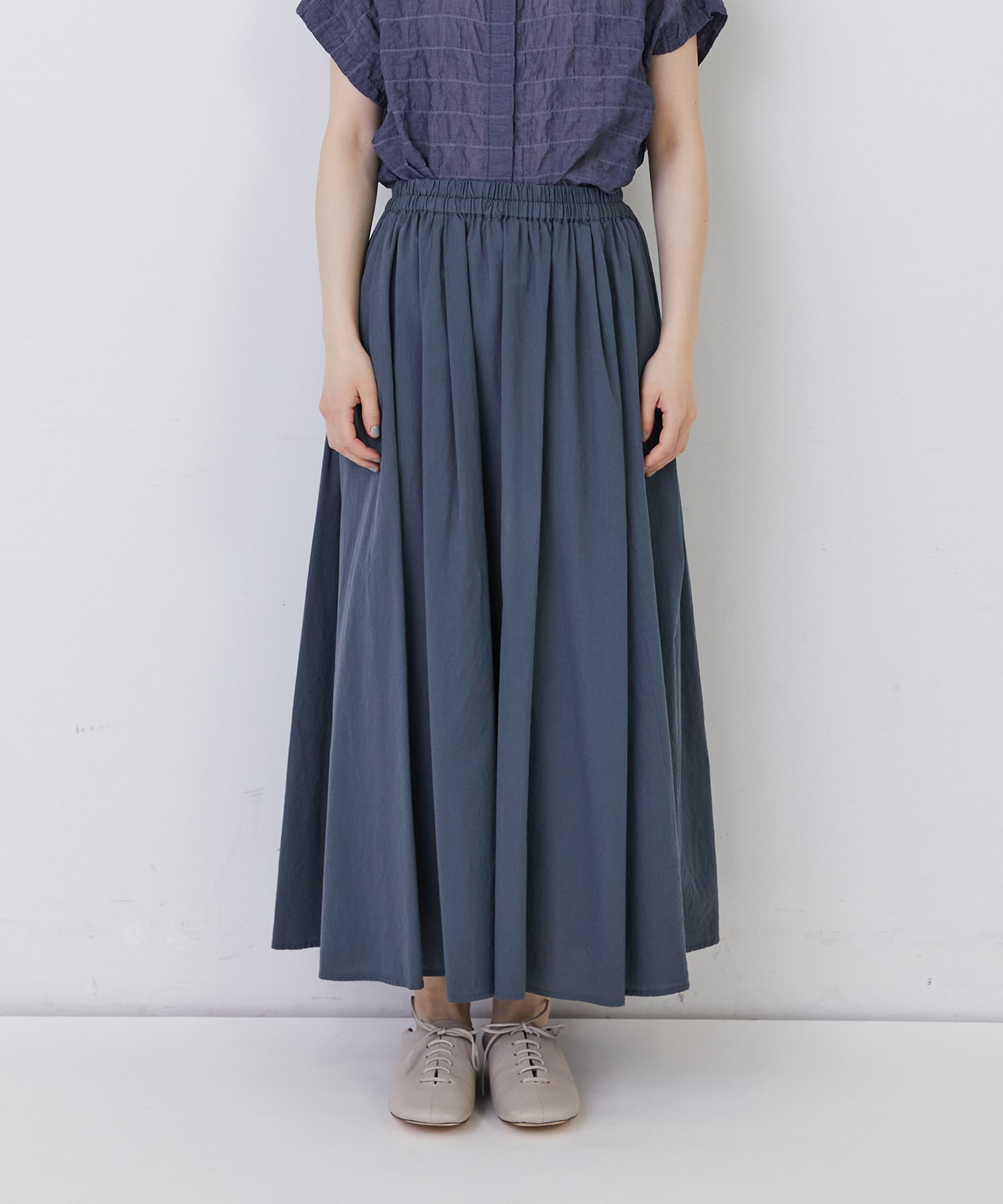 【congés payés】◆コットンワッシャーフレアースカート 詳細画像 レッド 7