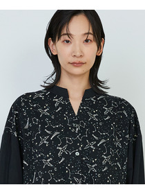 【ADIEU TRISTESSE】｜2BUY10%OFF・3BUY20%OFF｜星空プリント＆刺繍ワンピース 詳細画像 ネイビー 13