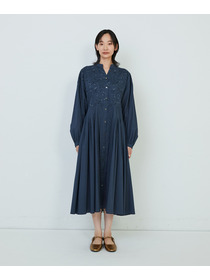 【ADIEU TRISTESSE】｜2BUY10%OFF・3BUY20%OFF｜星空プリント＆刺繍ワンピース 詳細画像 ネイビー 4