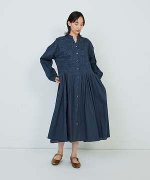 【ADIEU TRISTESSE】｜2BUY10%OFF・3BUY20%OFF｜星空プリント＆刺繍ワンピース 詳細画像 ネイビー 1