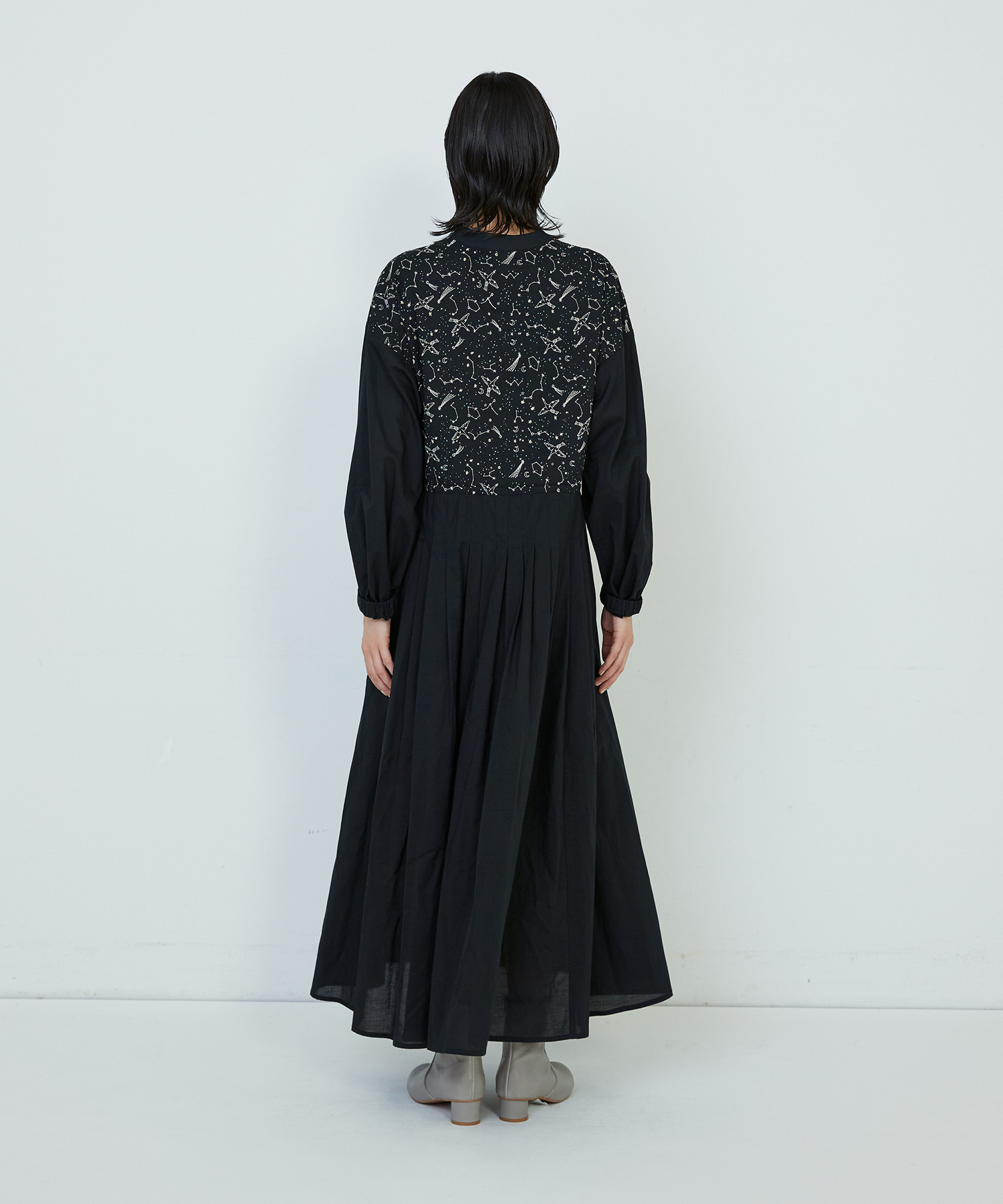 【ADIEU TRISTESSE】｜2BUY10%OFF・3BUY20%OFF｜星空プリント＆刺繍ワンピース 詳細画像 ネイビー 12