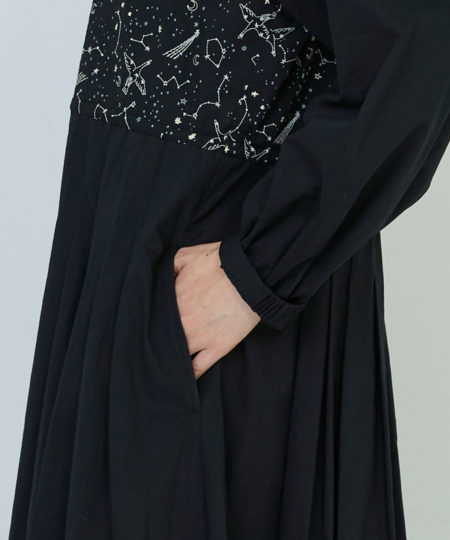 【ADIEU TRISTESSE】｜2BUY10%OFF・3BUY20%OFF｜星空プリント＆刺繍ワンピース 詳細画像 ネイビー 17