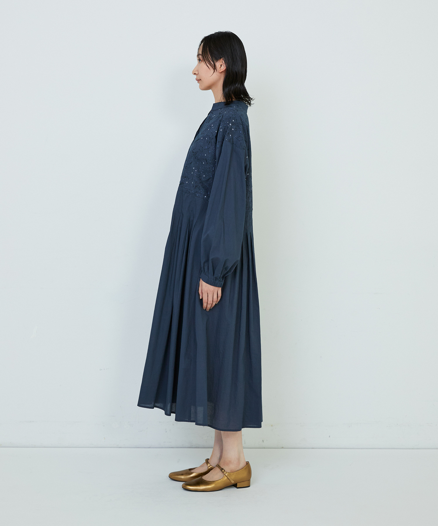 【ADIEU TRISTESSE】｜2BUY10%OFF・3BUY20%OFF｜星空プリント＆刺繍ワンピース 詳細画像 ネイビー 5