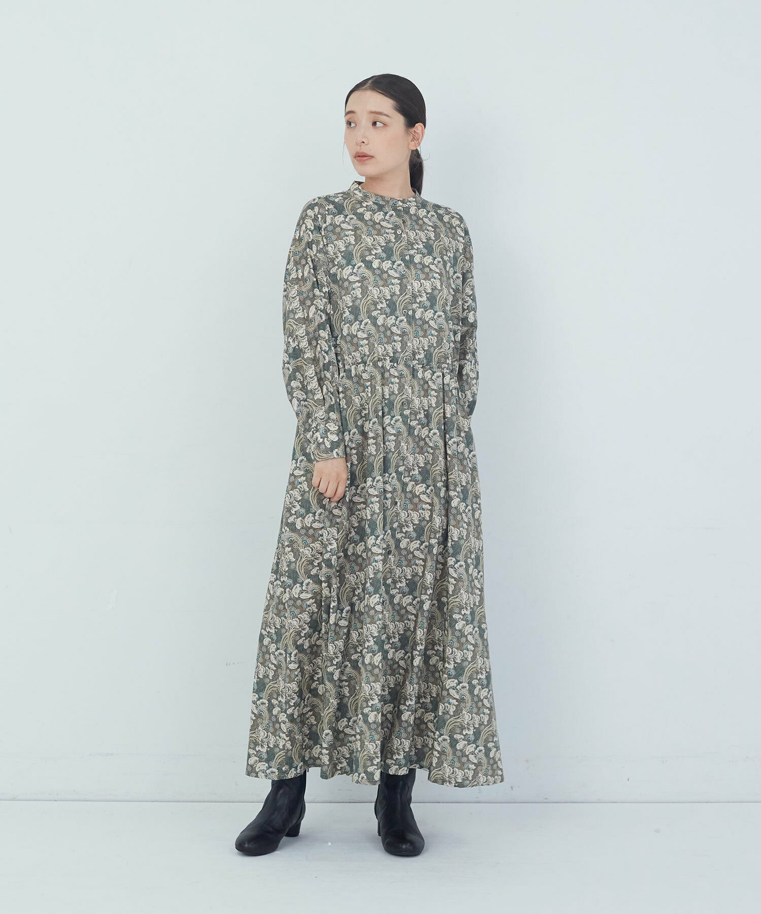 【ADIEU TRISTESSE】｜2BUY10%OFF・3BUY20%OFF｜【11月ベストセラーブランド内5位】リバティプリントワンピース 詳細画像 ベージュ系その他 1