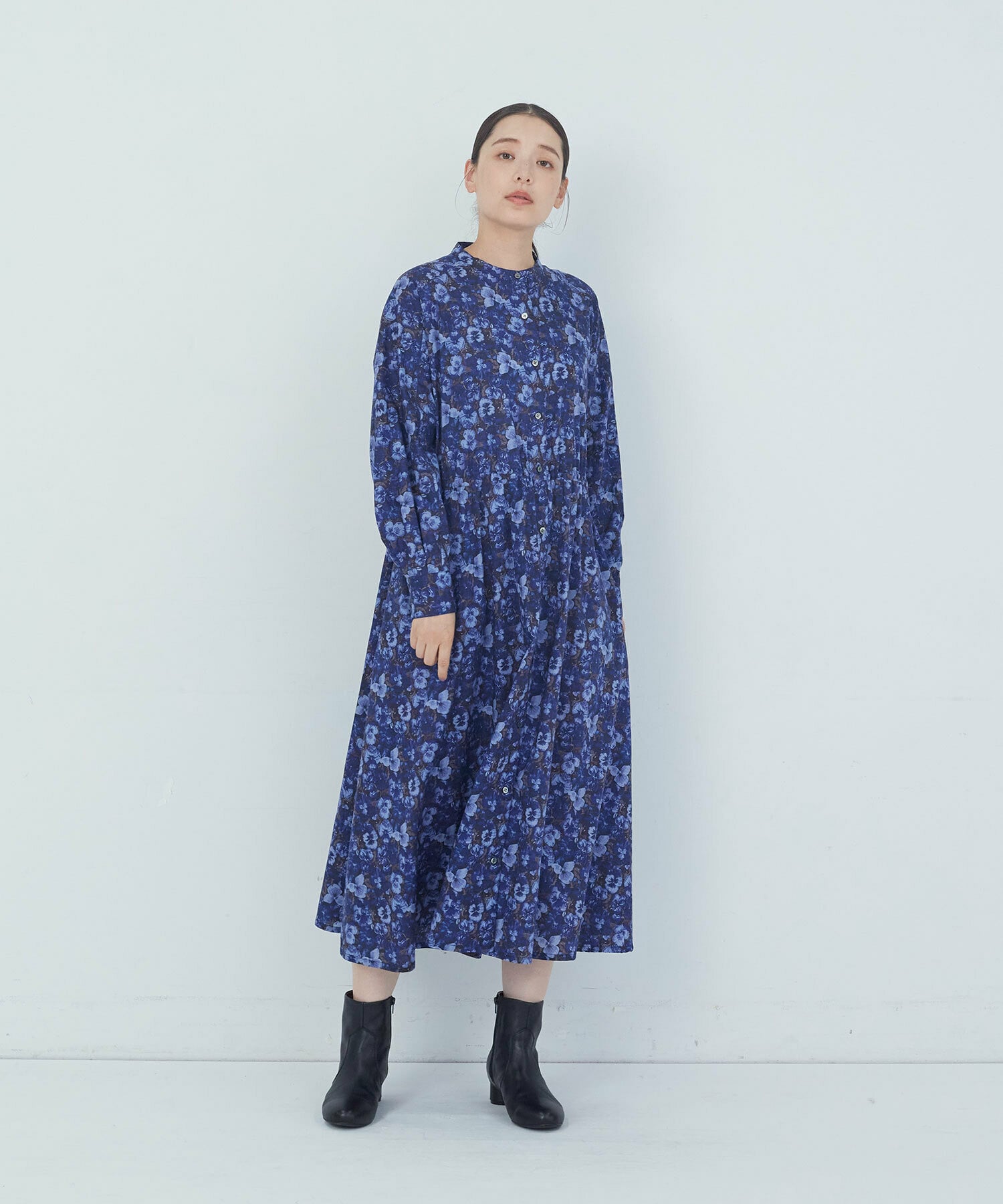 【ADIEU TRISTESSE】｜2BUY10%OFF・3BUY20%OFF｜【11月ベストセラーブランド内5位】リバティプリントワンピース 詳細画像 ブルー系その他 1