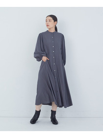 【ADIEU TRISTESSE】レーヨンナイロンワンピース 詳細画像 チャコールグレー 8