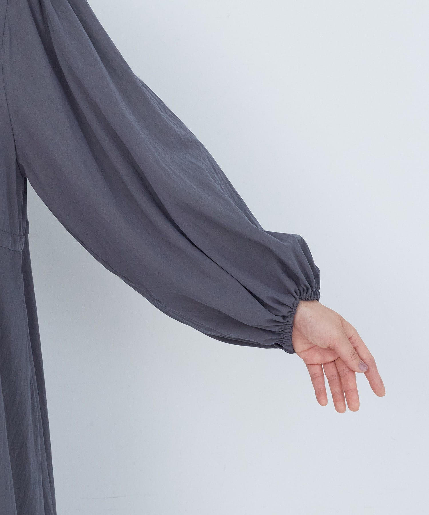 【ADIEU TRISTESSE】レーヨンナイロンワンピース 詳細画像 チャコールグレー 18