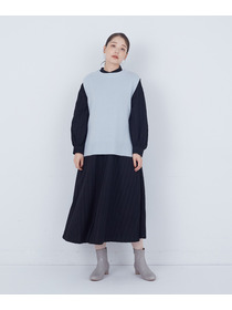 【ADIEU TRISTESSE】｜2BUY10%OFF・3BUY20%OFF｜【11月お気に入り登録ブランド内4位】コットンウールファインワンピース 詳細画像 ブラック 12