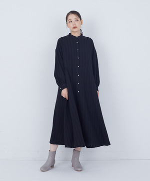 【ADIEU TRISTESSE】｜2BUY10%OFF・3BUY20%OFF｜【11月お気に入り登録ブランド内4位】コットンウールファインワンピース 詳細画像 ブラック 1