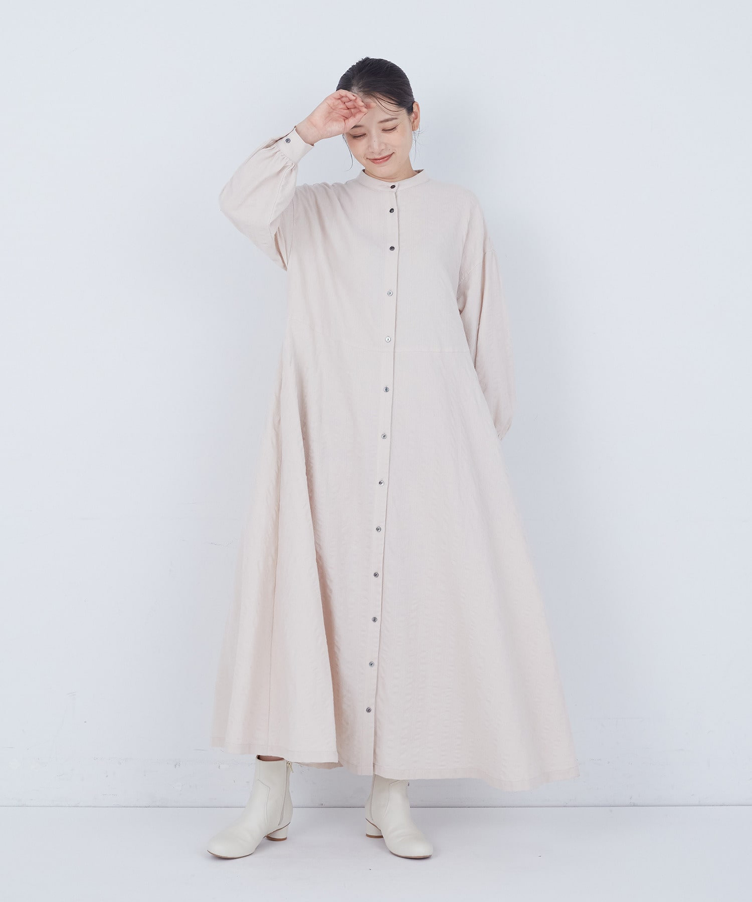 【ADIEU TRISTESSE】｜2BUY10%OFF・3BUY20%OFF｜【11月お気に入り登録ブランド内4位】コットンウールファインワンピース 詳細画像 ブラック 1