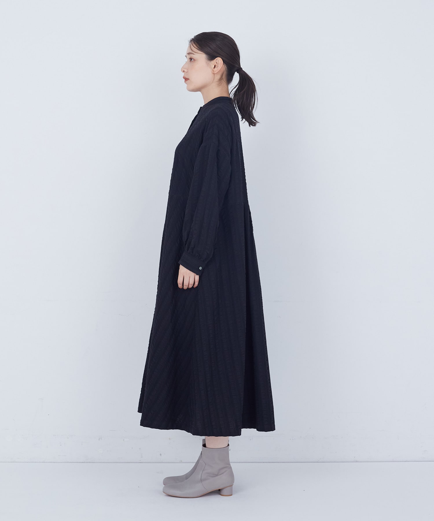 【ADIEU TRISTESSE】｜2BUY10%OFF・3BUY20%OFF｜【11月お気に入り登録ブランド内4位】コットンウールファインワンピース 詳細画像 ブラック 14