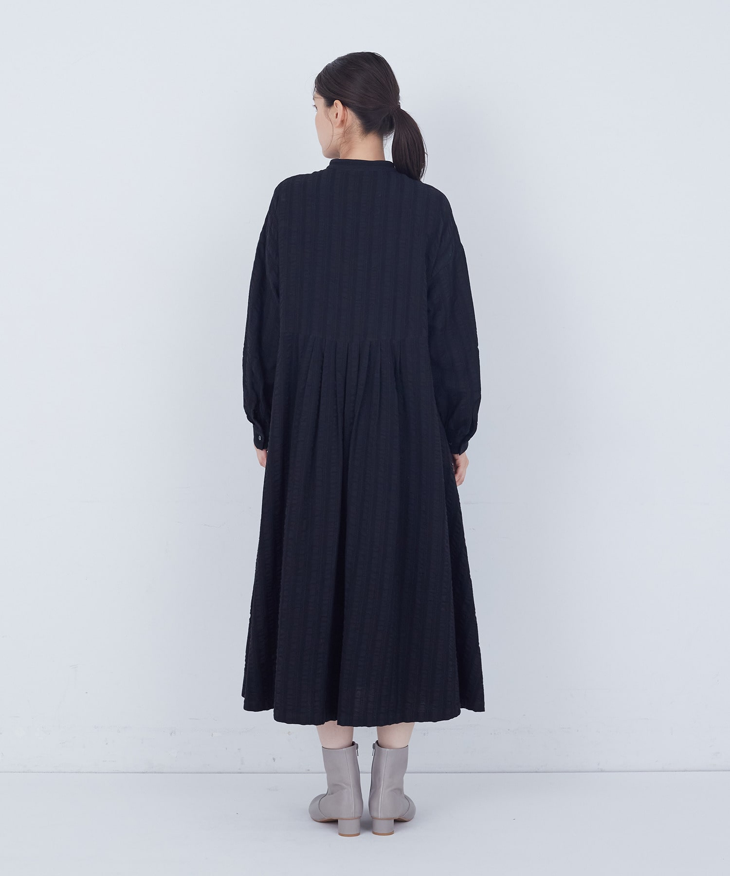【ADIEU TRISTESSE】｜2BUY10%OFF・3BUY20%OFF｜【11月お気に入り登録ブランド内4位】コットンウールファインワンピース 詳細画像 ブラック 15