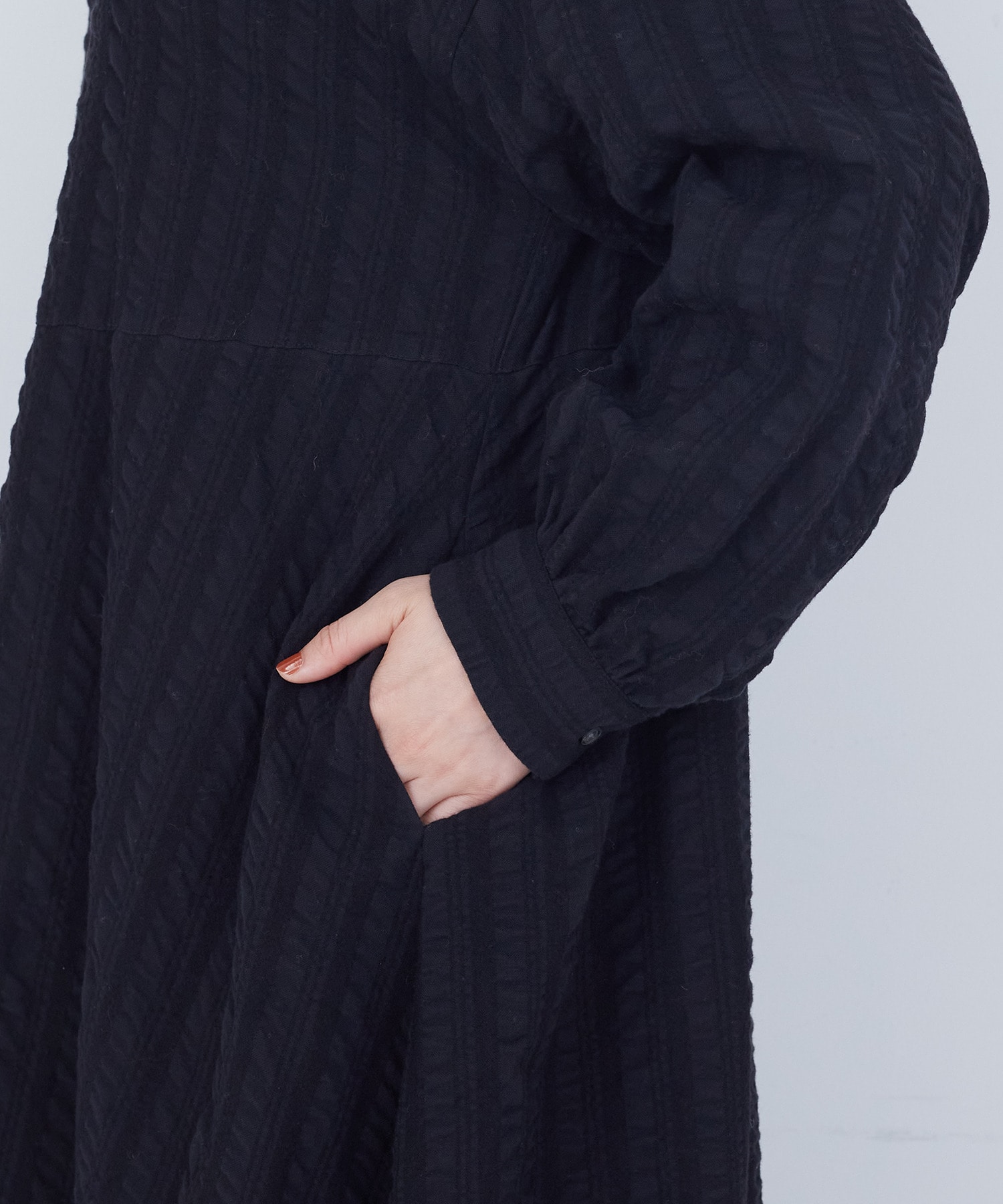 【ADIEU TRISTESSE】｜2BUY10%OFF・3BUY20%OFF｜【11月お気に入り登録ブランド内4位】コットンウールファインワンピース 詳細画像 ブラック 18