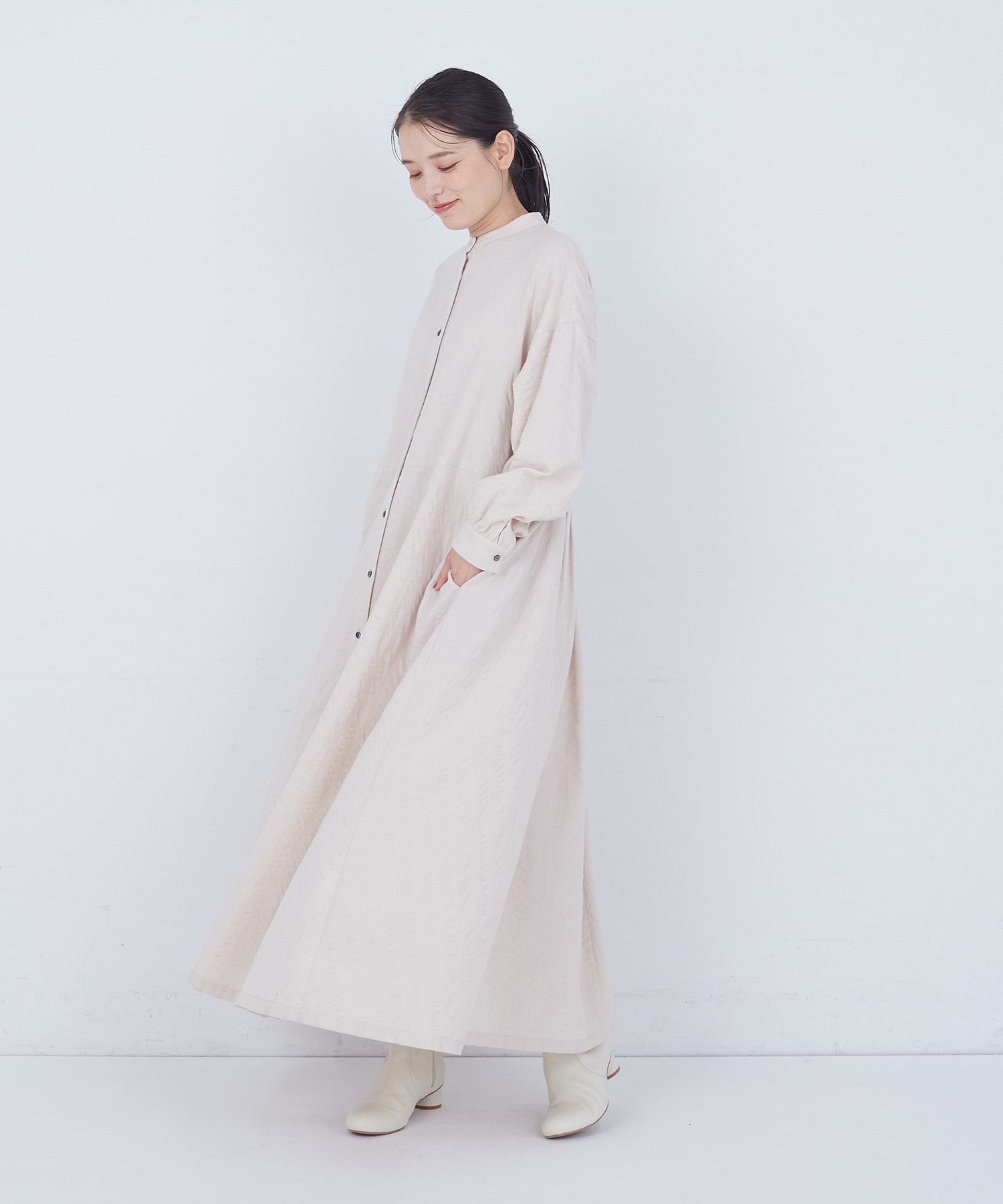 【ADIEU TRISTESSE】｜2BUY10%OFF・3BUY20%OFF｜【11月お気に入り登録ブランド内4位】コットンウールファインワンピース 詳細画像 ブラック 2