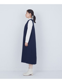 【ADIEU TRISTESSE】スリット入りクルーネックジャンパースカート 詳細画像 ネイビー 12