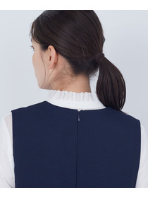 【ADIEU TRISTESSE】スリット入りクルーネックジャンパースカート 詳細画像 ネイビー 15