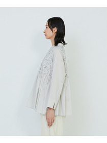 【ADIEU TRISTESSE】｜2BUY10%OFF・3BUY20%OFF｜星空プリント＆刺繍ブラウス 詳細画像 ブラック 11