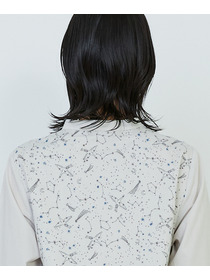 【ADIEU TRISTESSE】｜2BUY10%OFF・3BUY20%OFF｜星空プリント＆刺繍ブラウス 詳細画像 ブラック 14