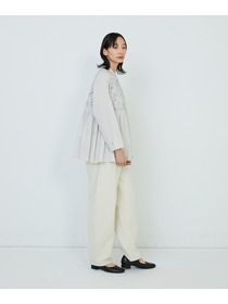 【ADIEU TRISTESSE】｜2BUY10%OFF・3BUY20%OFF｜星空プリント＆刺繍ブラウス 詳細画像 ブラック 8