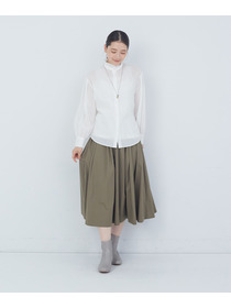 【ADIEU TRISTESSE】｜2BUY10%OFF・3BUY20%OFF｜タックフリルカラーブラウス 詳細画像 ブル－グレ－ 13