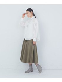 【ADIEU TRISTESSE】｜2BUY10%OFF・3BUY20%OFF｜タックフリルカラーブラウス 詳細画像 ブル－グレ－ 14